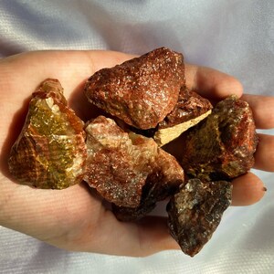 Raw Red Calcite Piece: Energy & Grounding Crystal