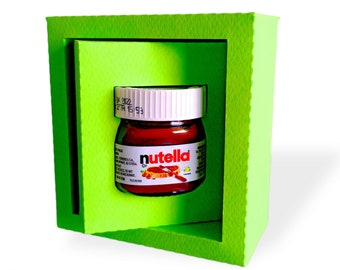 Caja Giratoria para Mini Nutella SVG - Studio / Rotating Box for Mini Nutella SVG - Studio Cut File