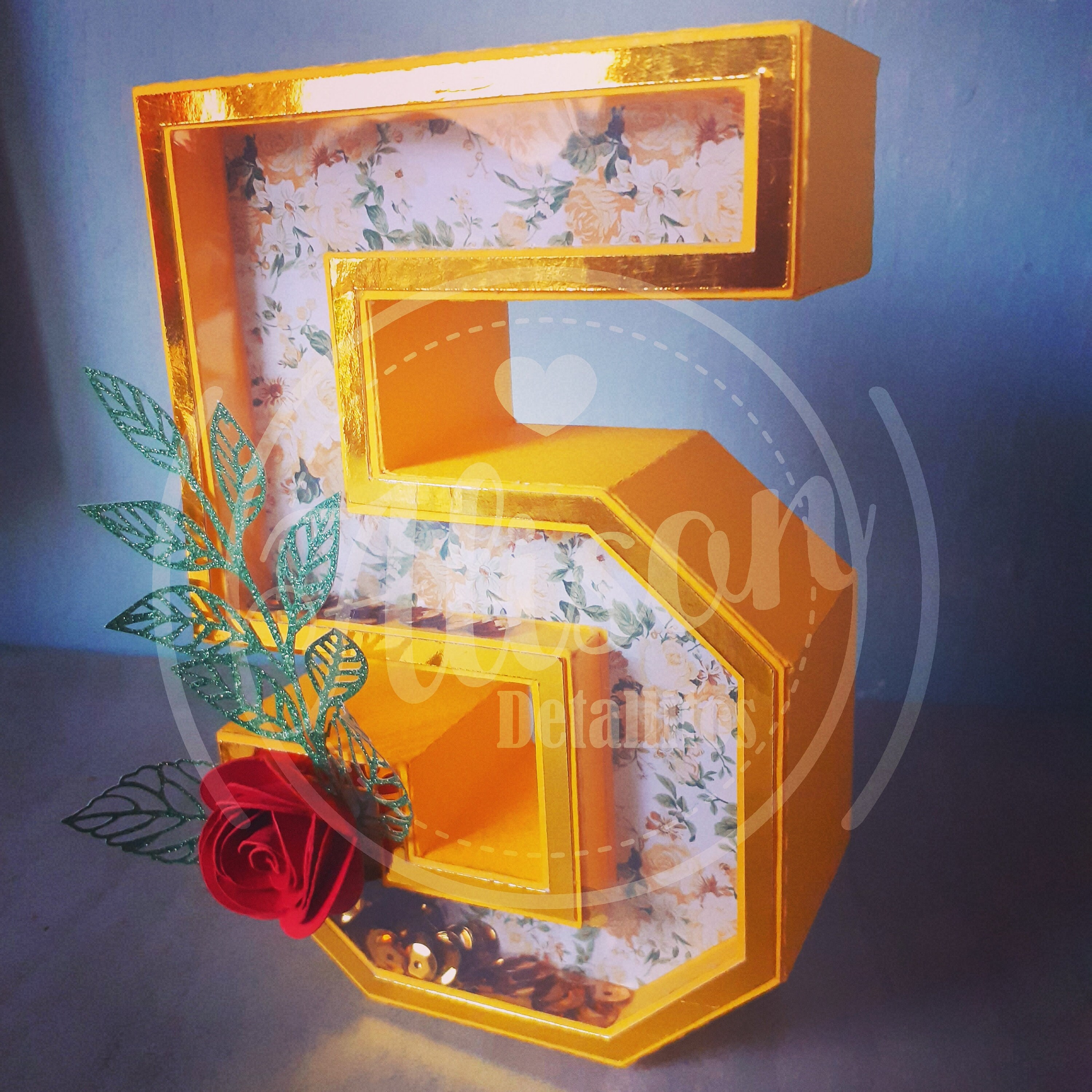 Shaker Number 3D Template / Plantillas De Números 3D Shaker Etsy UK