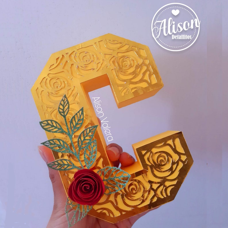Rose Mask for 3D Letters