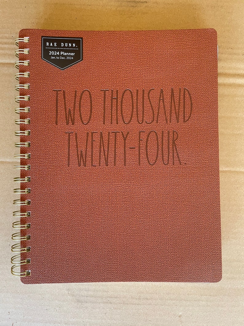 2024 Planner Rae Dunn two Thousand Twenty Four 12 Mon. Planner Jandec