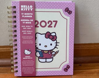 Hello Kitty And Friends Planner 17 Months Planner Aug 2026-Dec 2027 Choose Your Style 8.5x7”