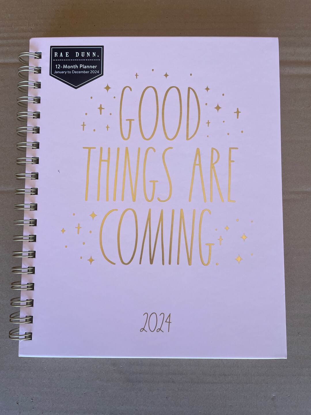 2024 Planner Rae Dunn good Things Are Coming 12 Months Planner Jandec
