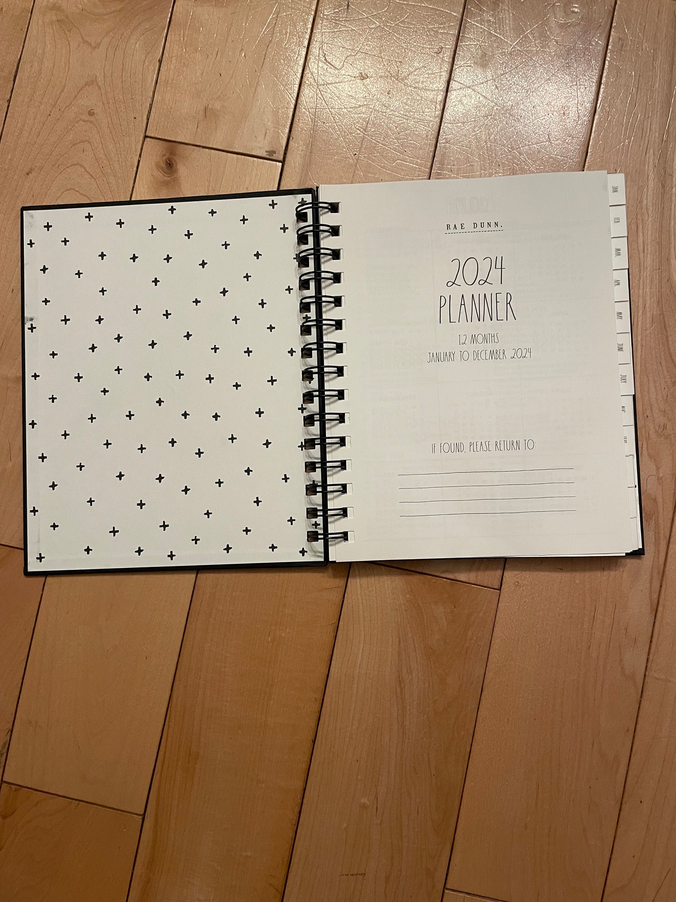 2024 Planner Rae Dunn two Thousand Twenty Four 12 Months Planner Jan