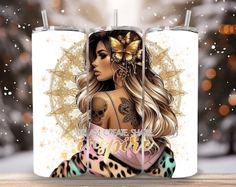 Dream, Create, Share Inspired digital design to fit 20oz tumbler. Digital download files only!