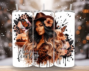 Be Fearless digital design to fit 20oz tumbler. Digital download files only!