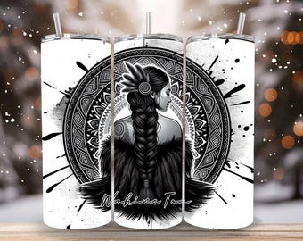 Wahine Toa digital design to fit 20oz tumbler. Digital download files only!