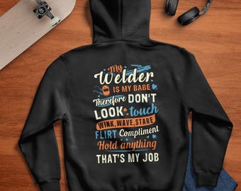 Camiseta divertida de la nena del soldador