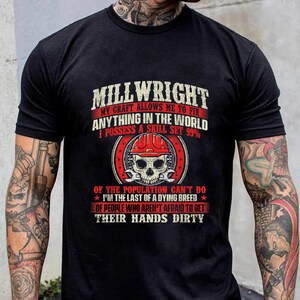 T-shirt machiniste - T-shirt machiniste - Cadeaux machiniste - Cadeau pour machiniste - Mécanicien de chantier - Mon métier me permet de réparer n'importe quoi - T-shirt machiniste