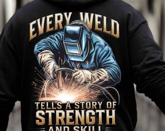 Gift For Welder, Welder Tee, Welder Hoodie, Welder Shirt, Welder Sweatshirt, Awesome Welder Shirt, Tells A Story Of Strength And Skill