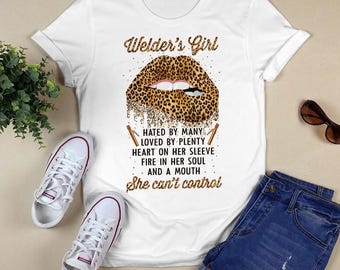 Welding Tee, Welder TShirt , Gift For Welder, Welder Sweatshirt, Welder Hoodie, Blessed By God, Spoiled By My Welder, Protected By Both