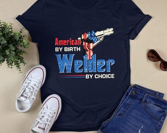 Presente para Soldador, Camiseta de Soldador, Moletom com Capuz de Soldador, Camisa de Soldador, Moletom de Soldador, Camisa de Soldador Orgulhosa, Americano de Nascimento, Soldador por Escolha