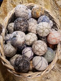 3 Handmade Wool Dryer Balls-2 oz. each (Up-cycled Wool) Assorted  Unscented(Laundry, Reusable, Chemical Free, Sustainable, Made in USA)