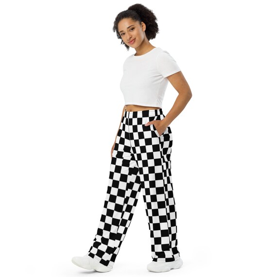 Checkerboard pants hotsell