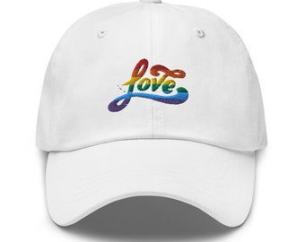 LGBT Rainbow Love Baseball Cap