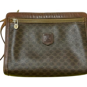 Bolsa de mão vintage autêntica Celine Monogram tamanho único