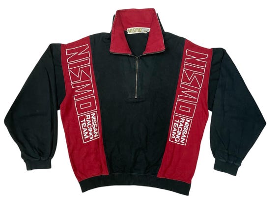 Vintage Nismo Nissan Racing Team Half Zipper Sweatshirt Size L - Etsy