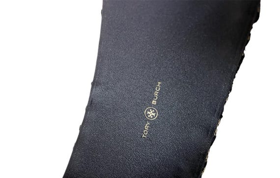Tory Burch Monogram Wide Canvas Headband One Size - Etsy display picture 1