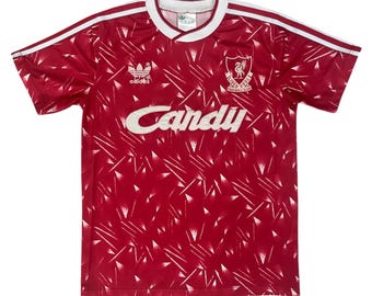 Camiseta de local vintage auténtica de Adidas Liverpool 89, talla M