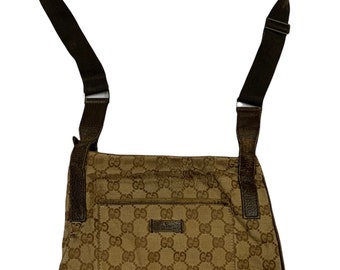 Vintage Gucci GG Monogram Sling Bag One Size