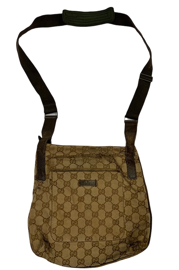 Vintage Gucci GG Monogram Sling Bag One Size 