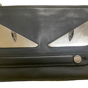 Bolsa de mão Fendi Monster Eyes de luxo autêntica tamanho único