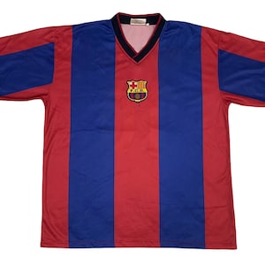 Vintage Barca Jersey Name Set Rivaldo Size L