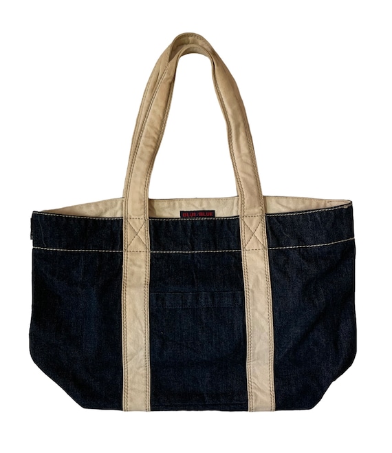 Blue Blue Japanese Brand Tote Bag One Size