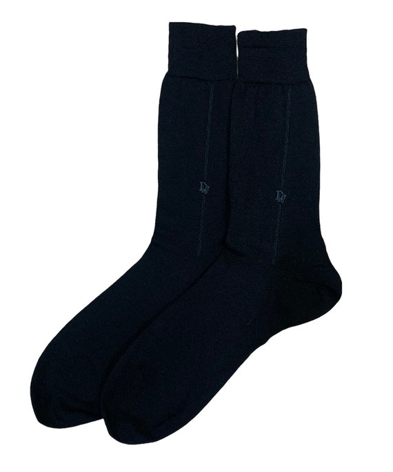 Dior ジャカードソックス Lサイズ 黒 Luxury Dior Socks Size 25cm - Etsy