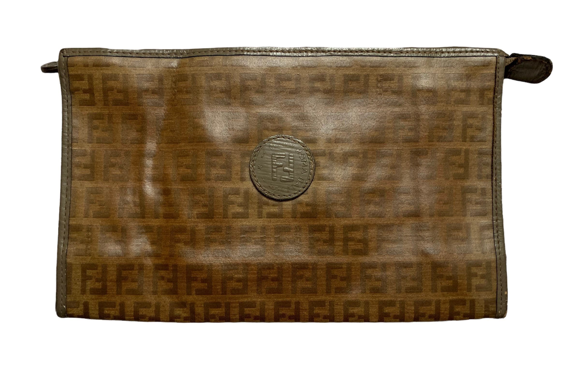 Vintage Fendi Monogramm Luxus Clutch Bag One Size Etsy
