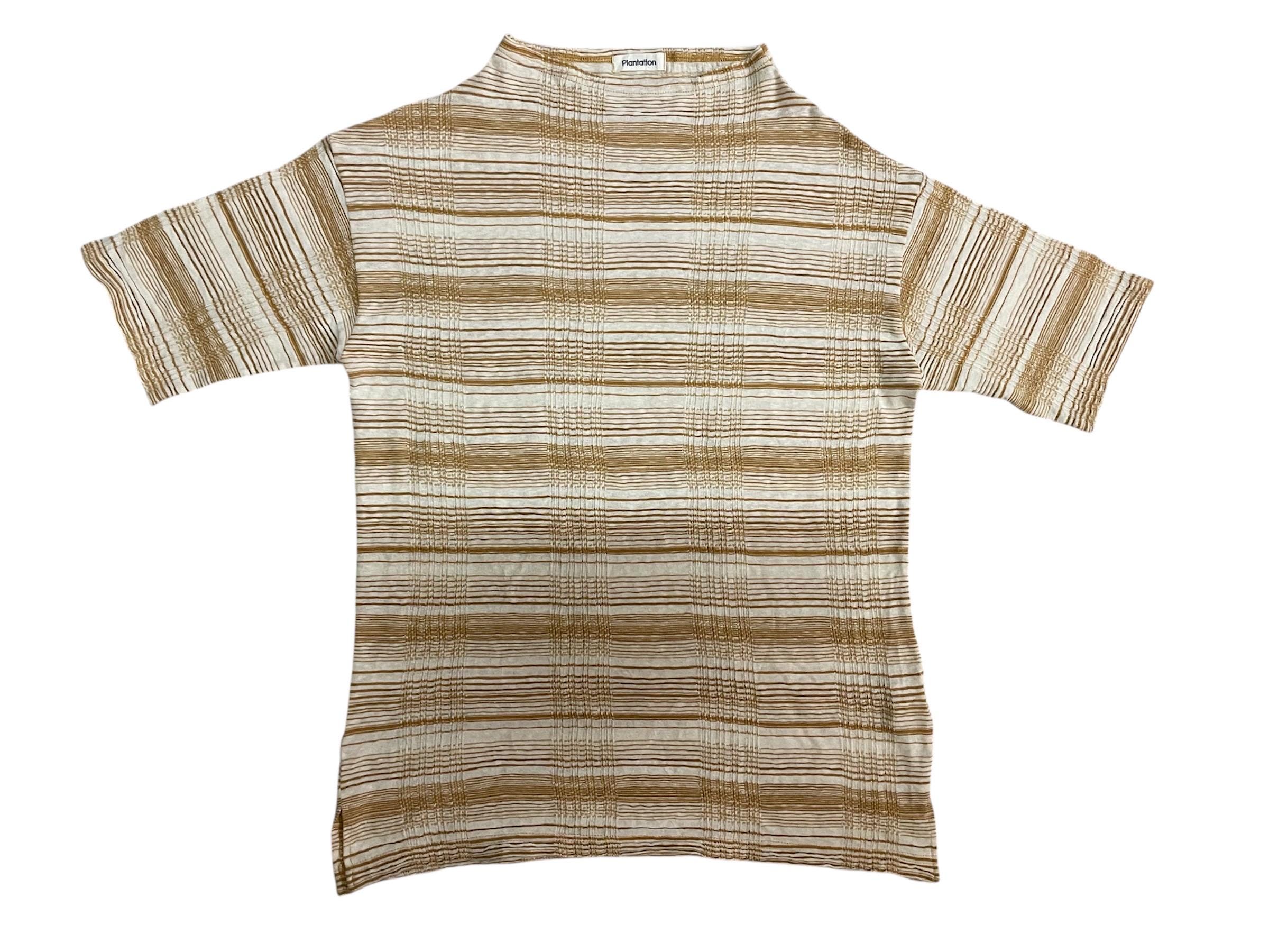 イッセイミヤケ（plantation）シャツ The New World Order