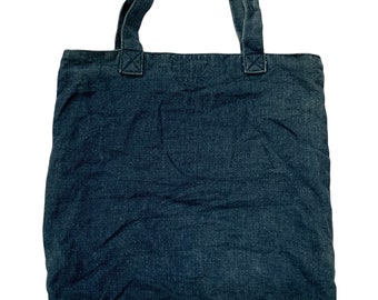 Blue Blue Japan Pure Indigo Denim Tote Bag One Saiz - Etsy