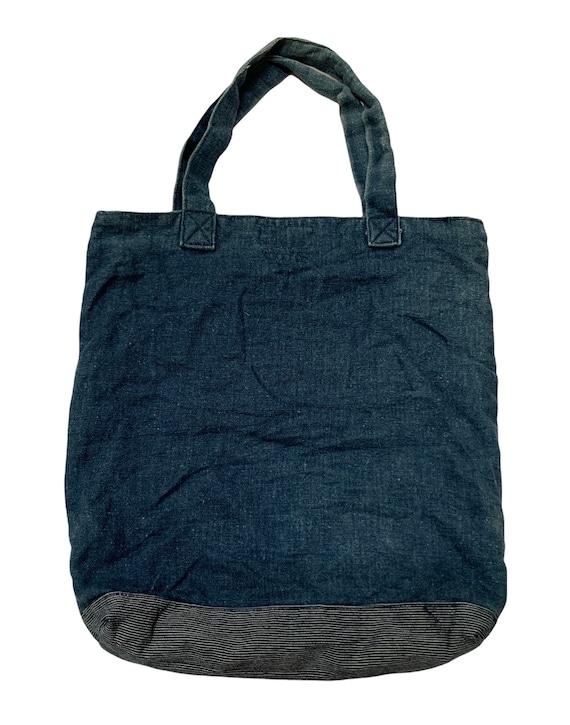 Blue Blue Japan Pure Indigo Denim Tote Bag One Saiz - Etsy