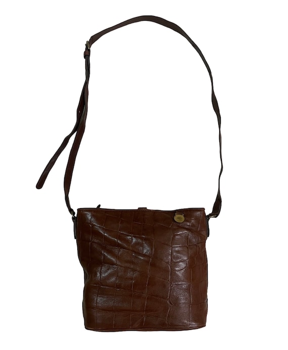 Vintage Mulberry Brown Crocodile Embossed Leather Bag One Size - Etsy