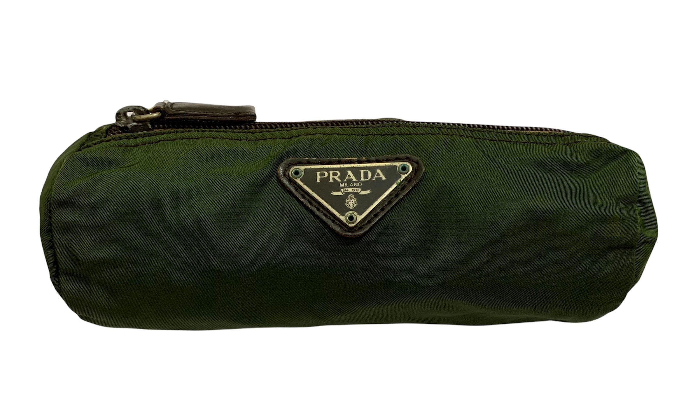 Vintage Prada Nylon Pencil Case Pouch Bag 