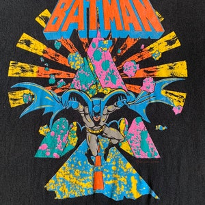 Vintage 80s Batman Movie Tshirt Size XL image 3