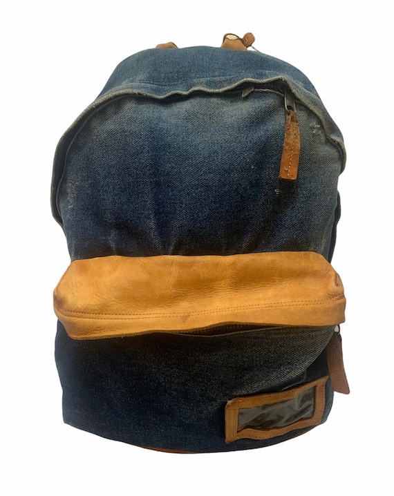 Sluit een verzekering af overhandigen Serena Eastpak X Raf Simons Denim Backpack - Etsy