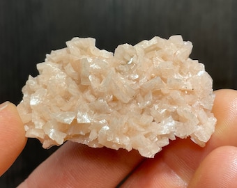 Lustrous light pink/peach Dolomite Crystals from Arkansas
