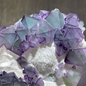 Rare Locality - Octahedral Fluorite on Matrix from De&#39;an Mine, China