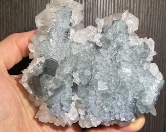 Fluorescent Calcite and Fluorite Crystals from Fujian China