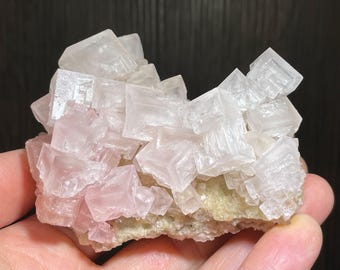Halite crystals with Trona from Searles Lake in California