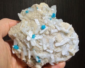 Cavansite Crystals with Stilbite from India