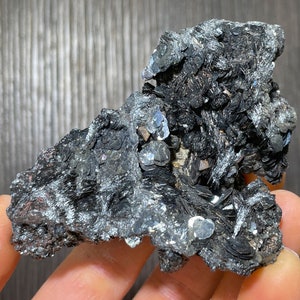 Highly Lustrous Hematite var Specularite with Magnetite from Bouse, Arizona - From an Old Collection