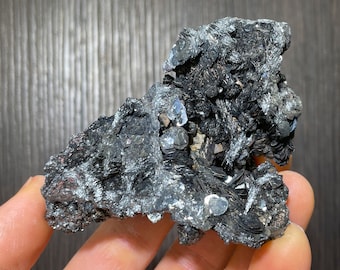 Highly Lustrous Hematite var Specularite with Magnetite from Bouse, Arizona - From an Old Collection