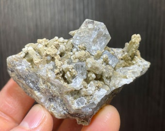 from Dalnegorsk Russia Unusual Quartz Cluster with Yellow and Red Phantoms in Terminations Black