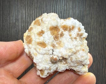 Unusual Combination piece - Selenite with Creedite aka Popcorn Selenite