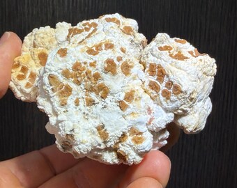 Unusual Combination piece - Selenite with Creedite aka Popcorn Selenite