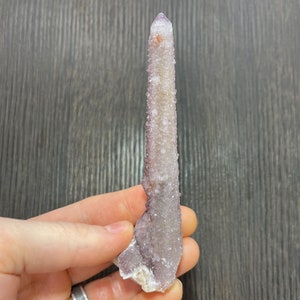 Unusually long Cactus Quartz crystal, Spirit Quartz crystal, Fairy Quartz crystal, Amethyst crystal from South Africa