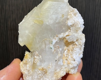 Combination piece - Quartz Crystals with Albite, Cookeite and Tourmaline from Maine