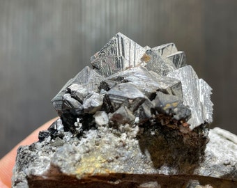 Lustrous Arsenopyrite Crystals from Zimapan Mexico